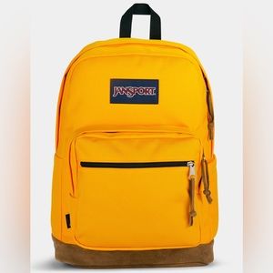 Yellow jansport backpack